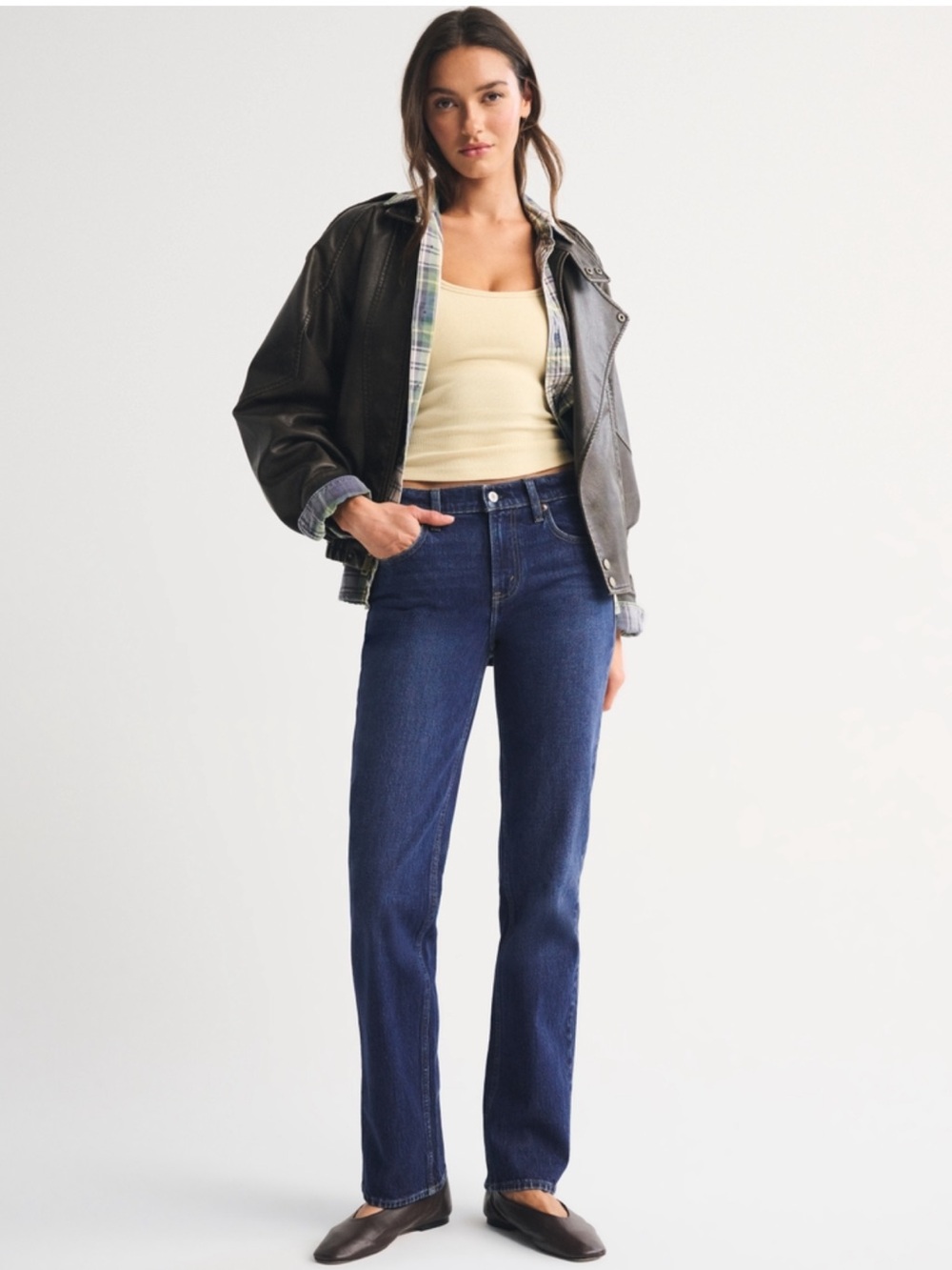 Abercrombie & Fitch 90s Straight Mid-Rise